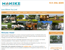 Tablet Screenshot of manskepropertymanagement.com